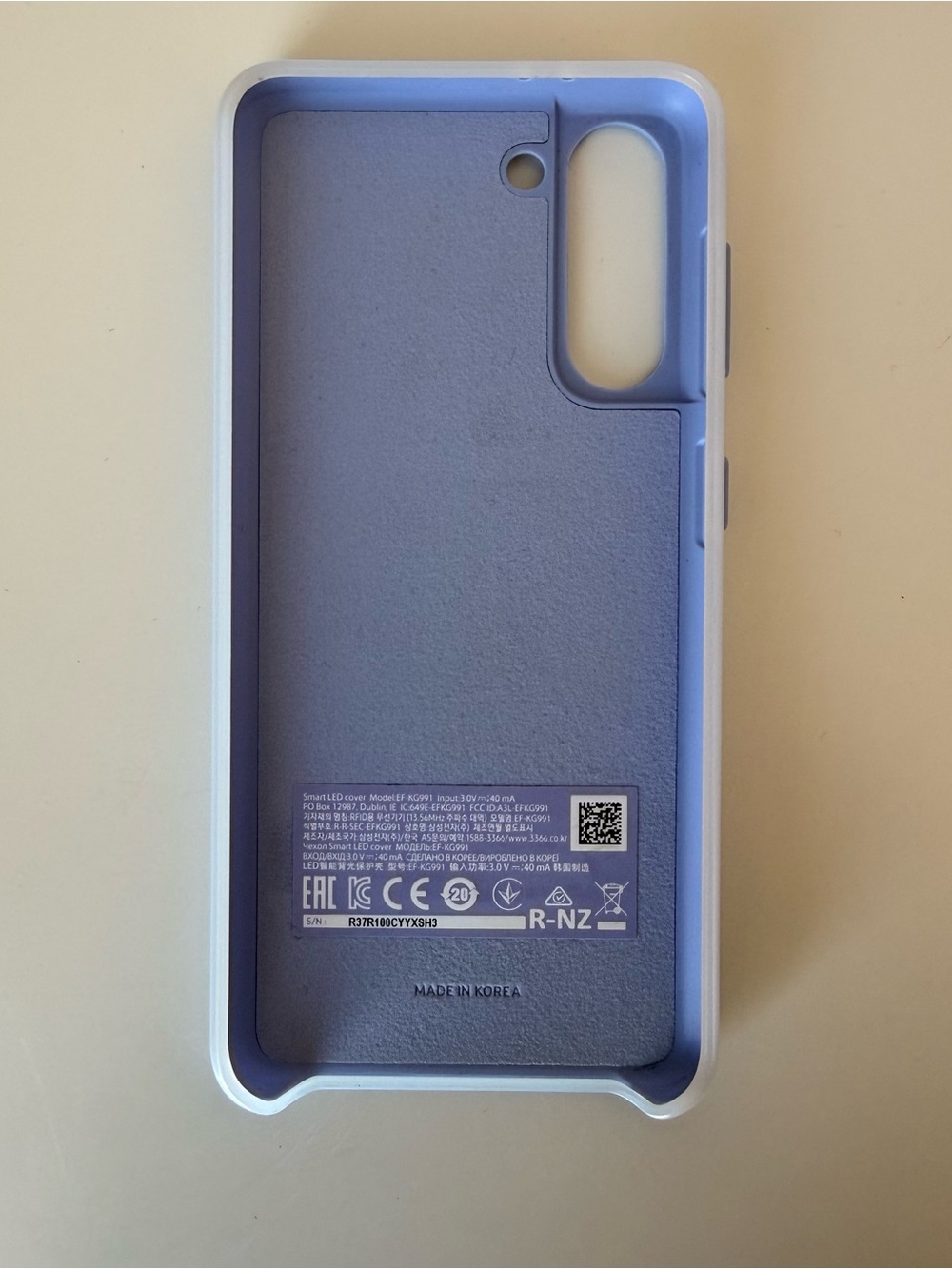 Samsung Galaxy S21 Smart LED Phone Case - Violet - Picture 2 of 4